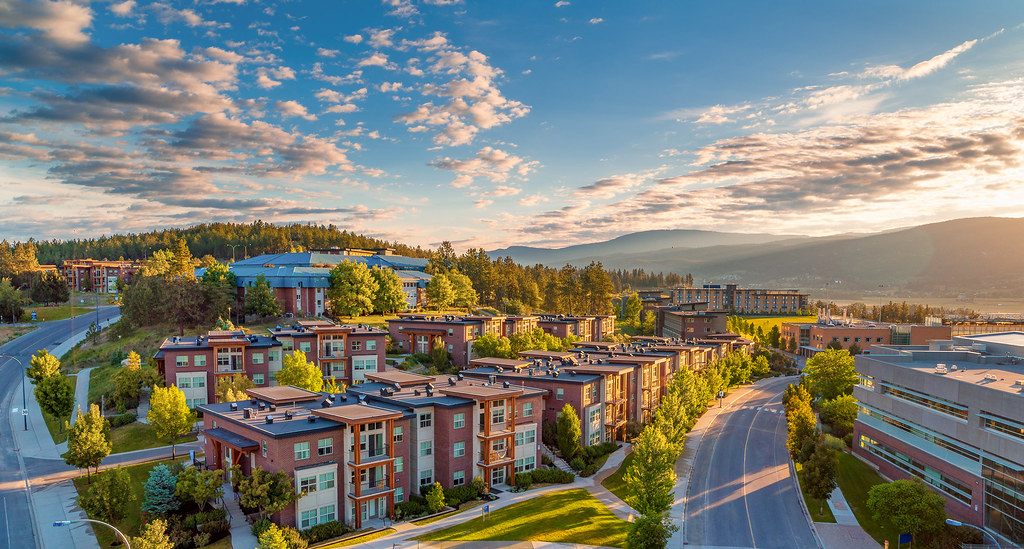 Aerial photograph of UBC Okanagan